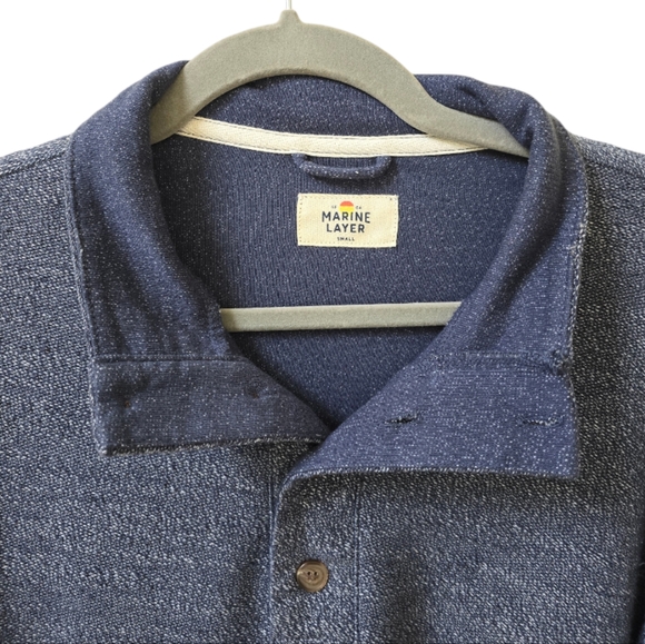 Marine Layer Long Sleeve Cotton Blend Shirt. Size Small - Picture 3 of 5